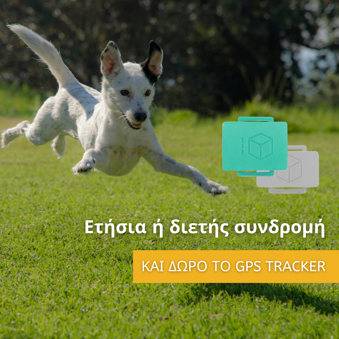 MCubed.io Facebook ad: Μην χάσετε ποτέ ξανά τον χνουδωτό φίλο σας!