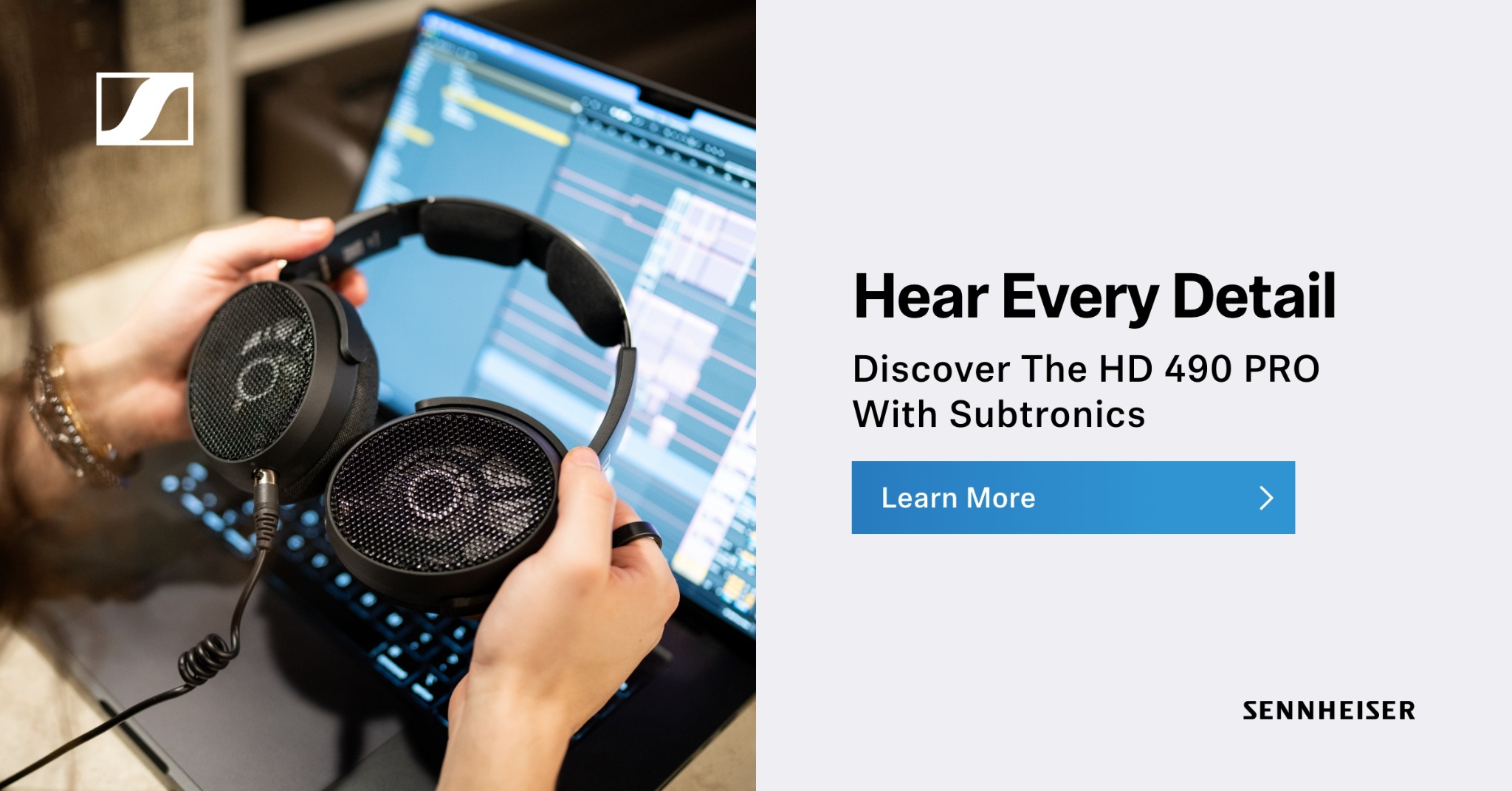 Sennheiser Facebook ad: HD 490 PRO On Tour With Subtronic