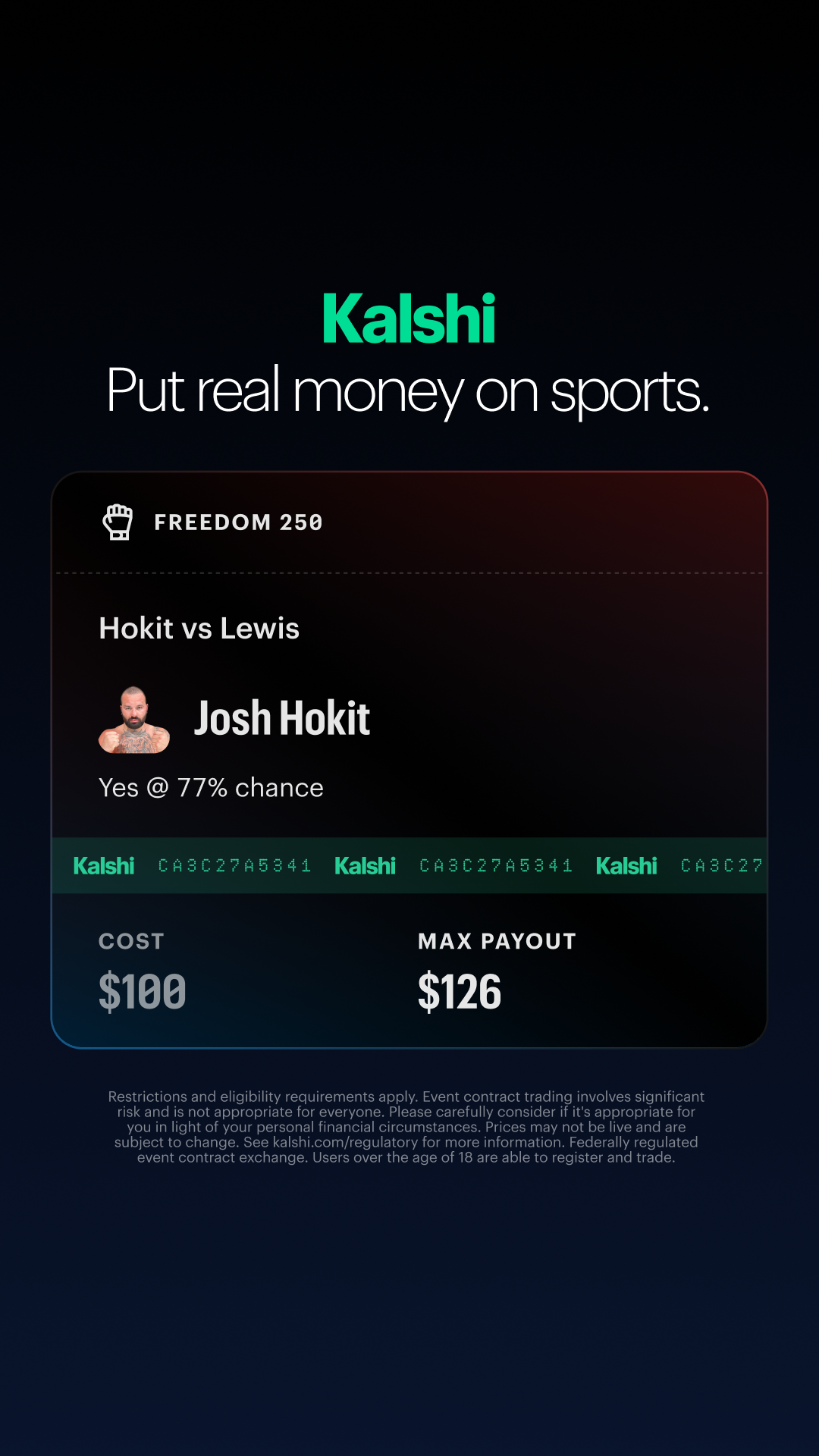 Kalshi - Trade the Headlines Facebook ad