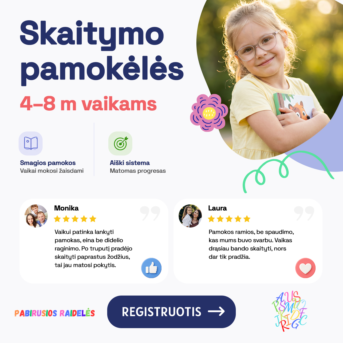 Pabirusios Raidelės Facebook ad