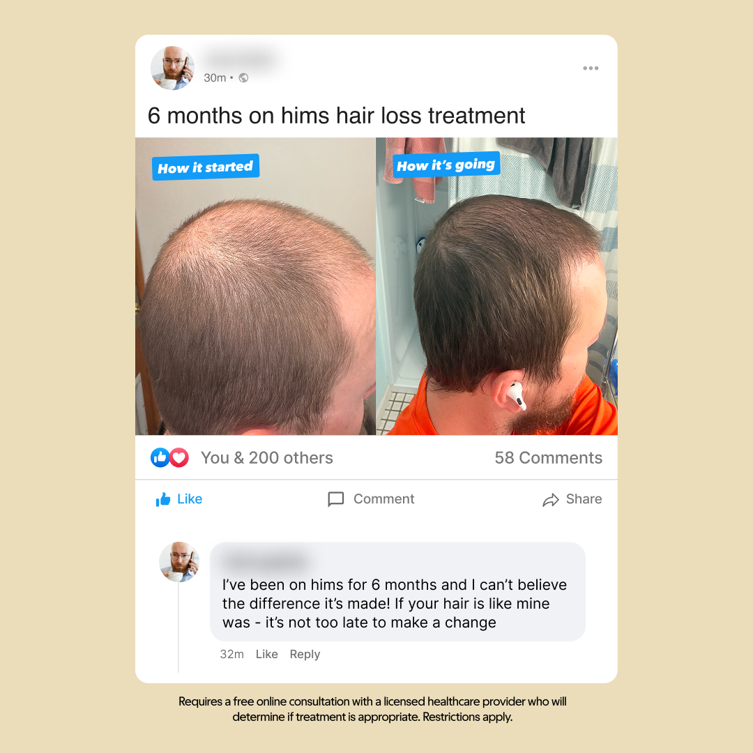 hims Facebook ad