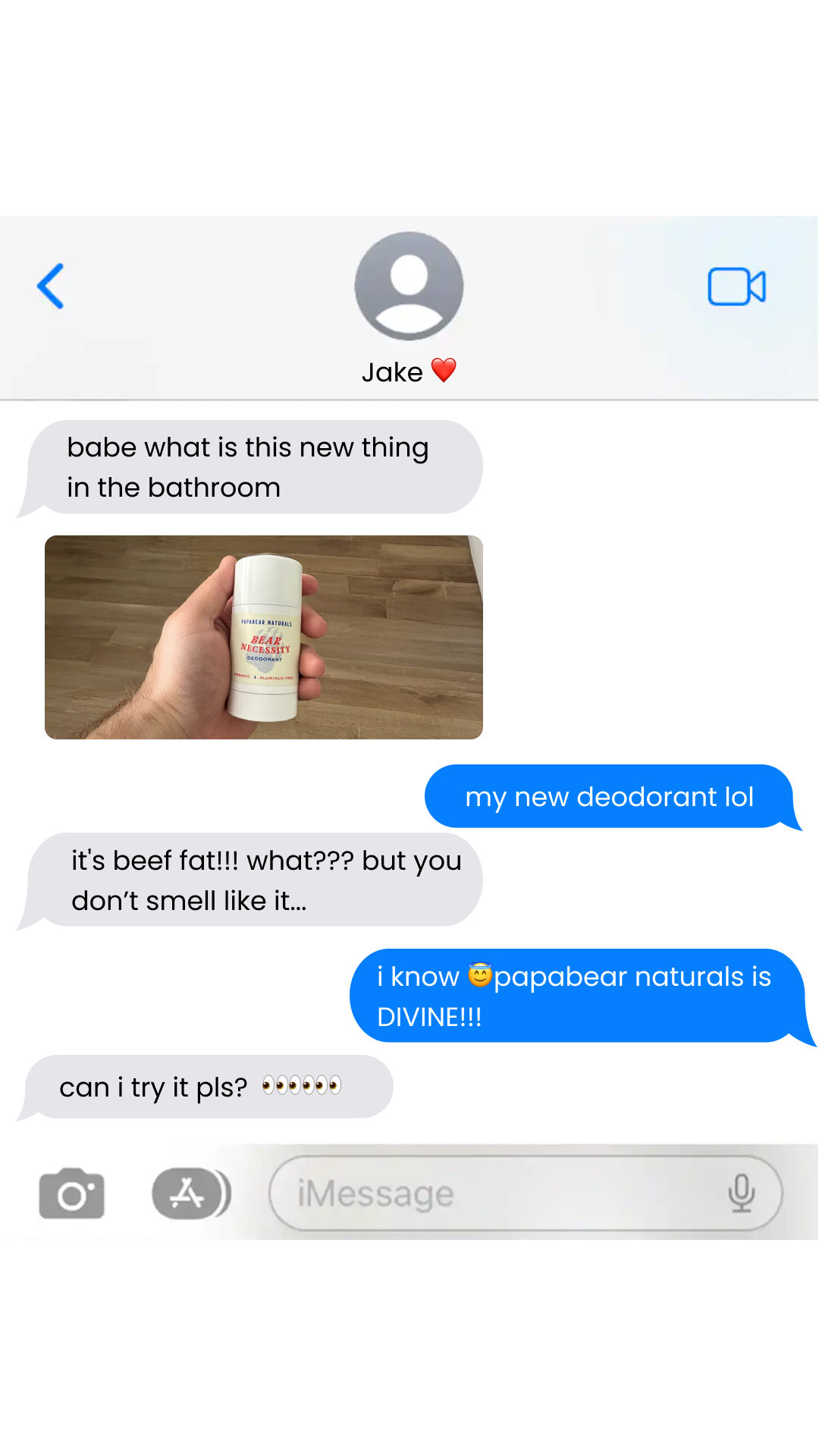 Papabear Naturals Facebook ad