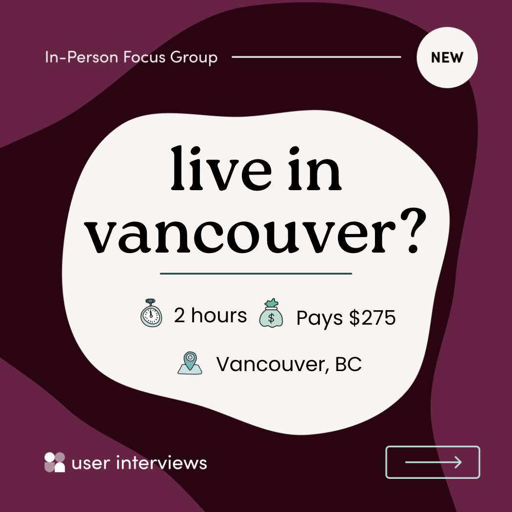 User Interviews Participant Community Facebook ad