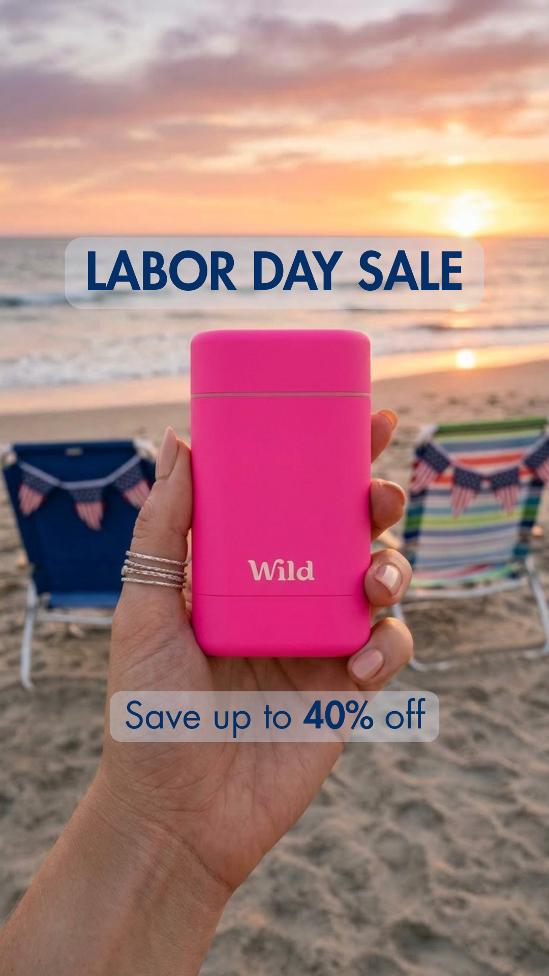Wild Facebook ad: 40% off Labor Day bundles