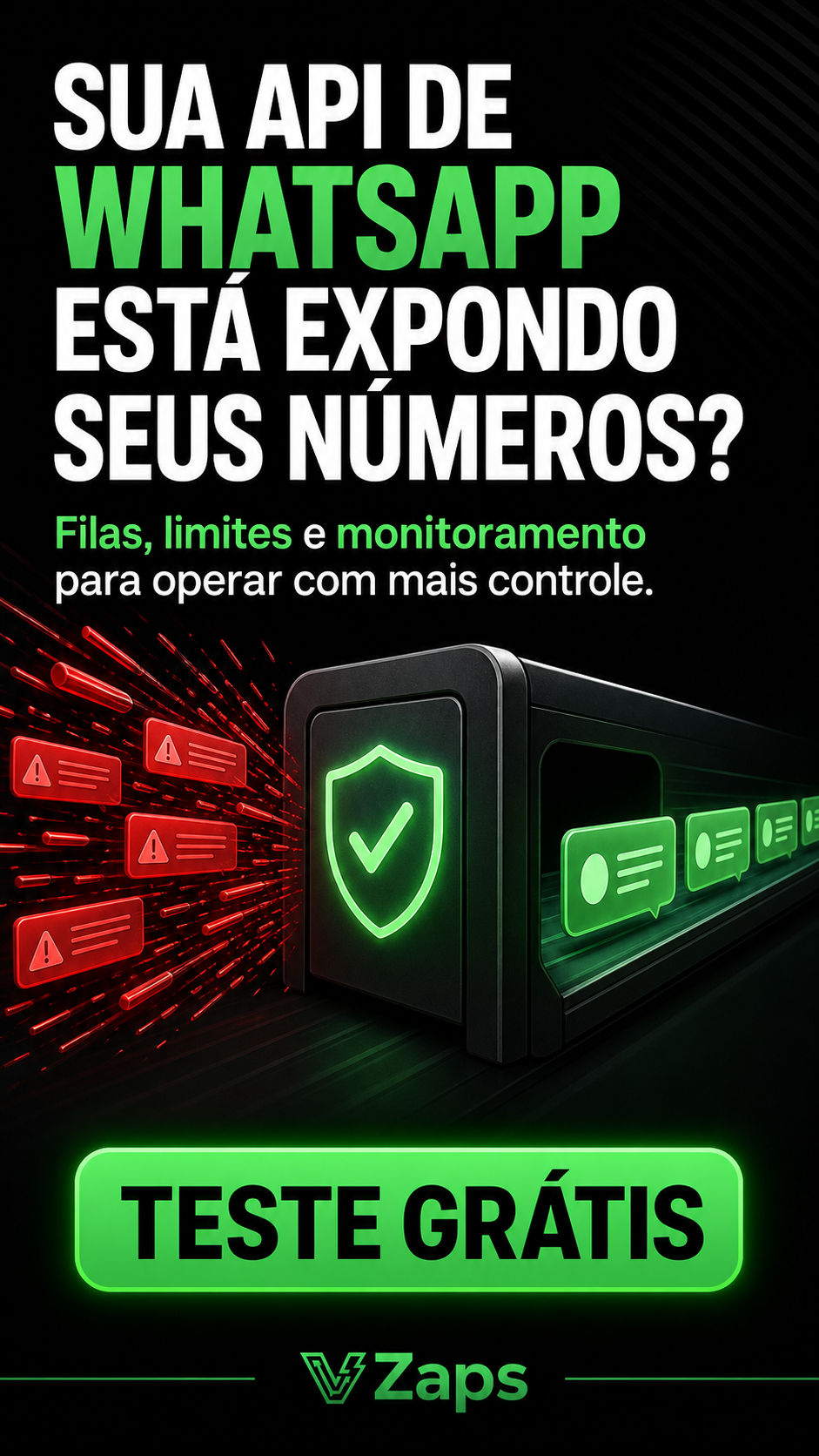 VZaps Facebook ad: VZaps, WhatsApp com escala para o seu negócio