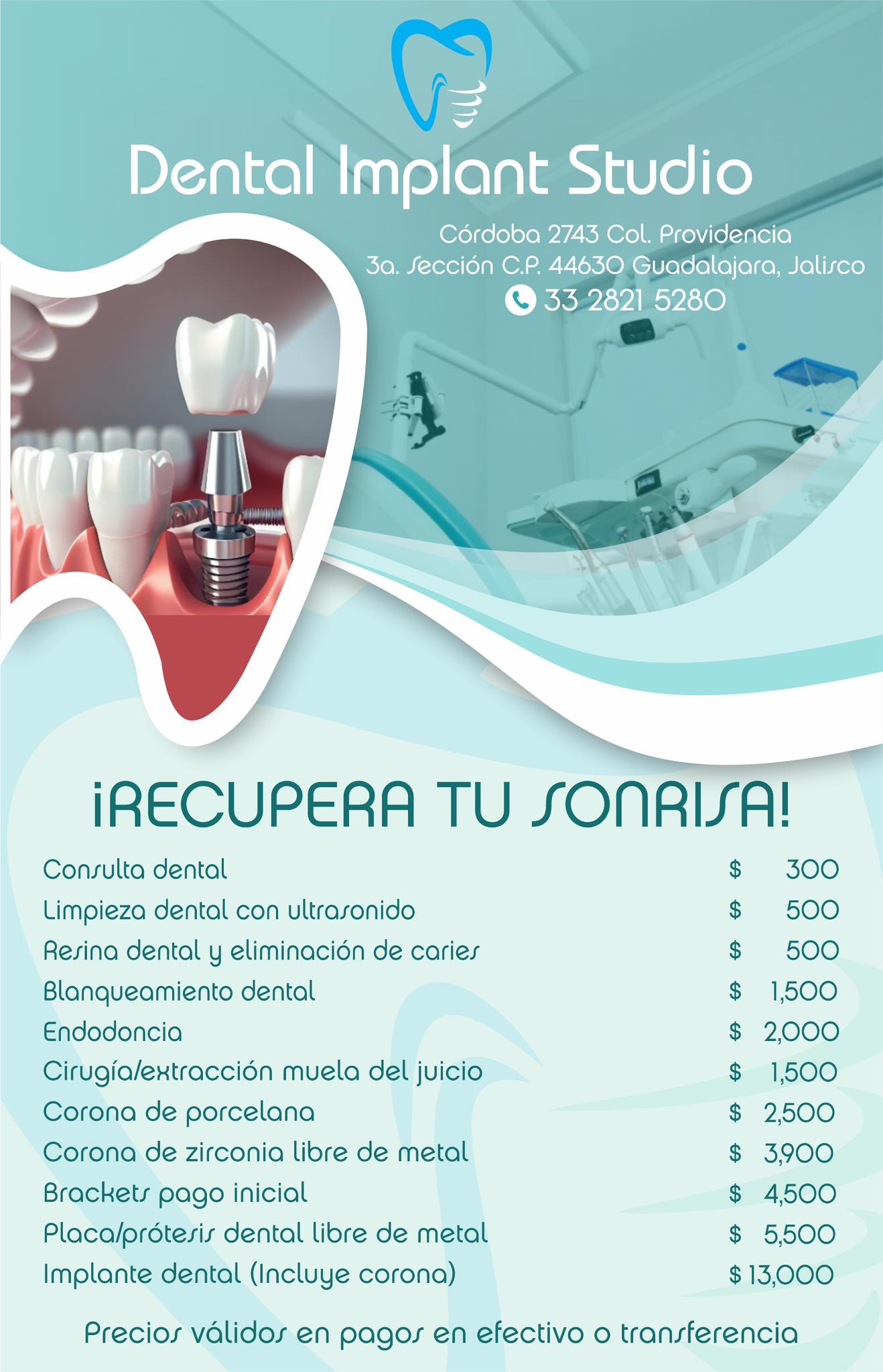 Dental Implant Studio Facebook ad: Consultorio dental