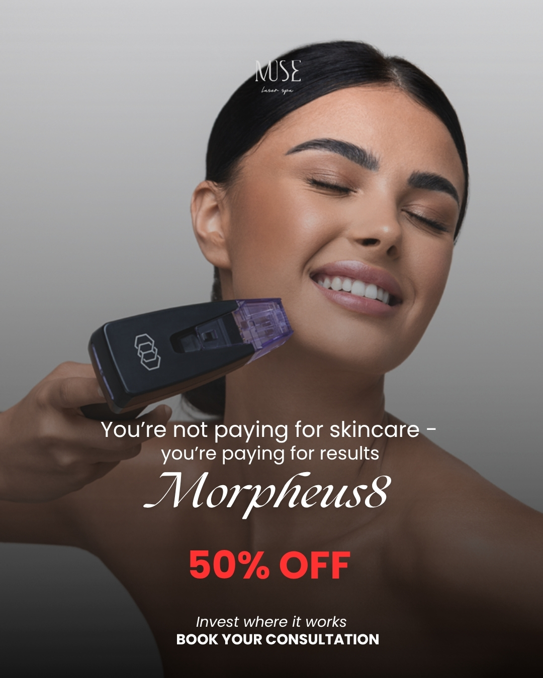 Muse Laser & Spa Facebook ad from Aug 12, 2026