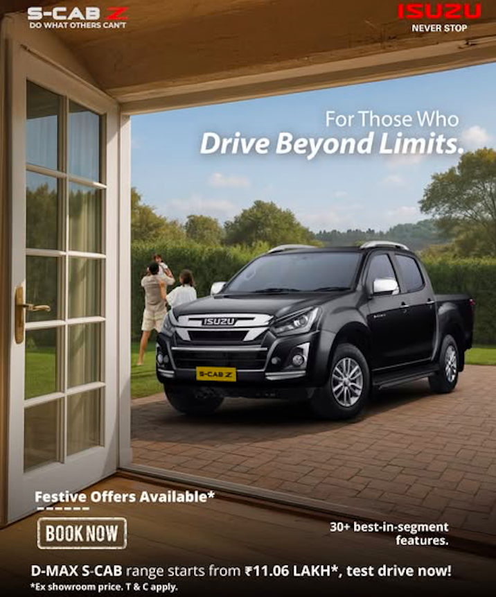 Pristine Isuzu Facebook ad: Book Your Isuzu D-Max S-Cab Z Test Drive Today
