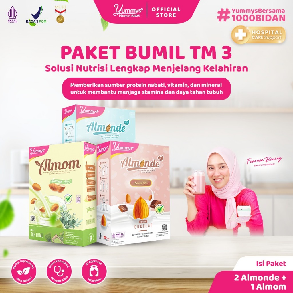 Komunitas Bunda Hebat Facebook ad: Kalau ditanya kenapa aku minum Almonde