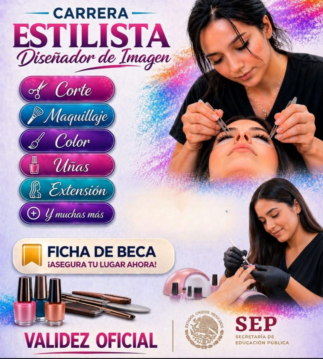 Instituto de Belleza Imagen Facebook ad: ATENCIÓN certificación Oficial SEP