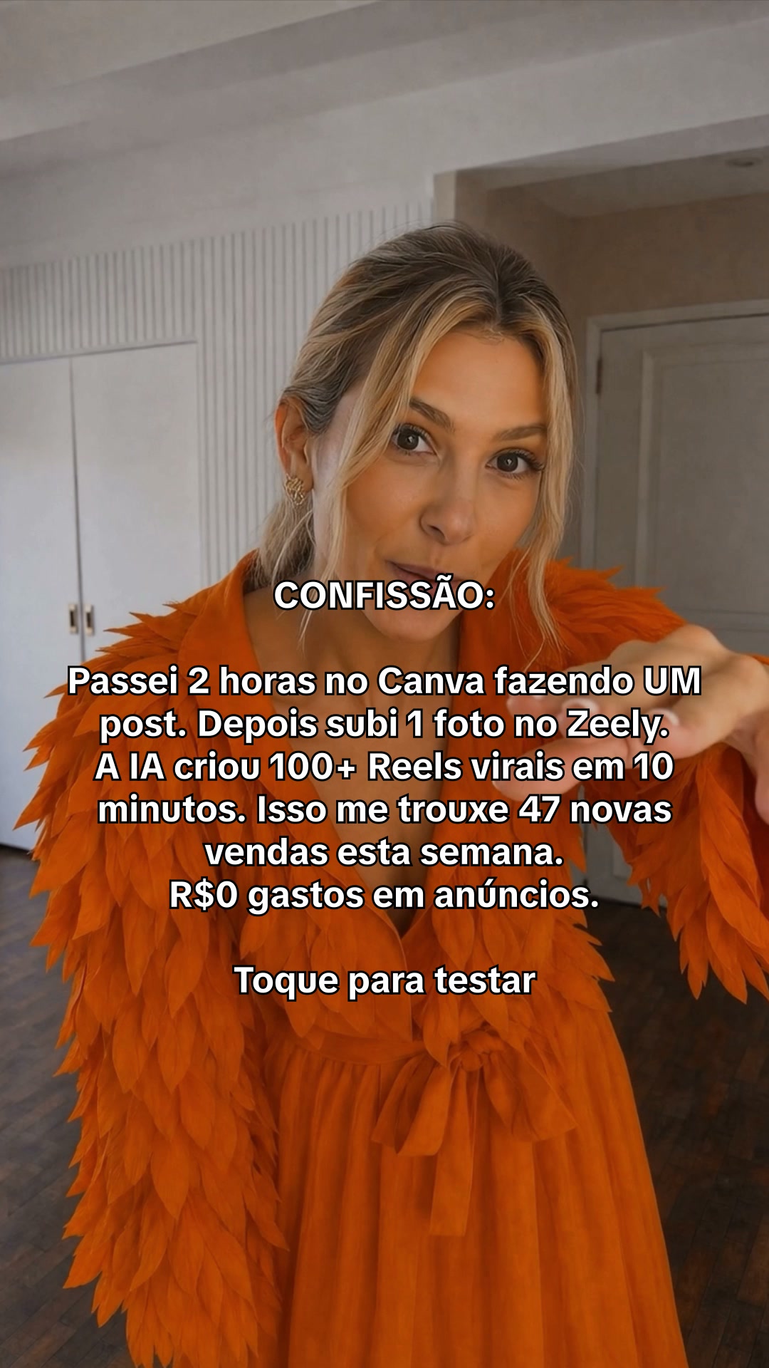 Zeely Facebook ad: Alcance seu objetivo em 3 meses com IA!