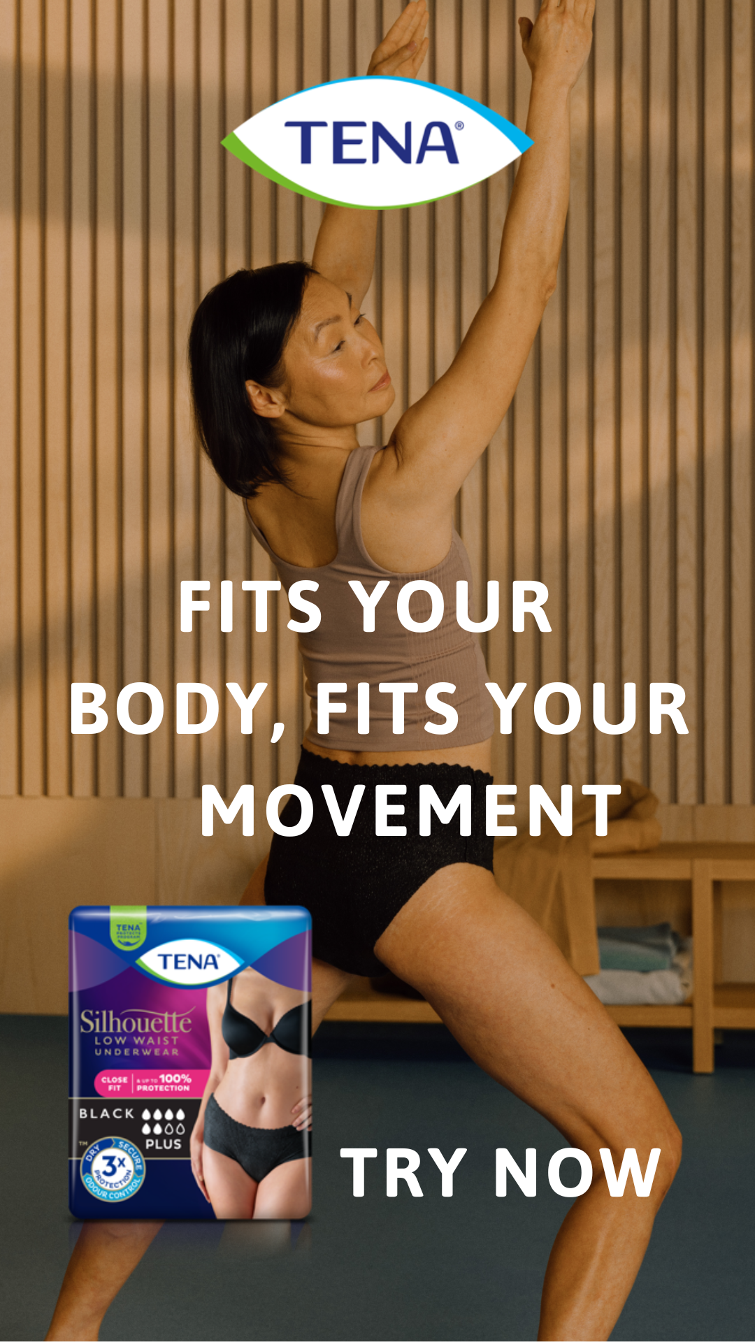 TENA Women Facebook ad from Jul 21, 2026