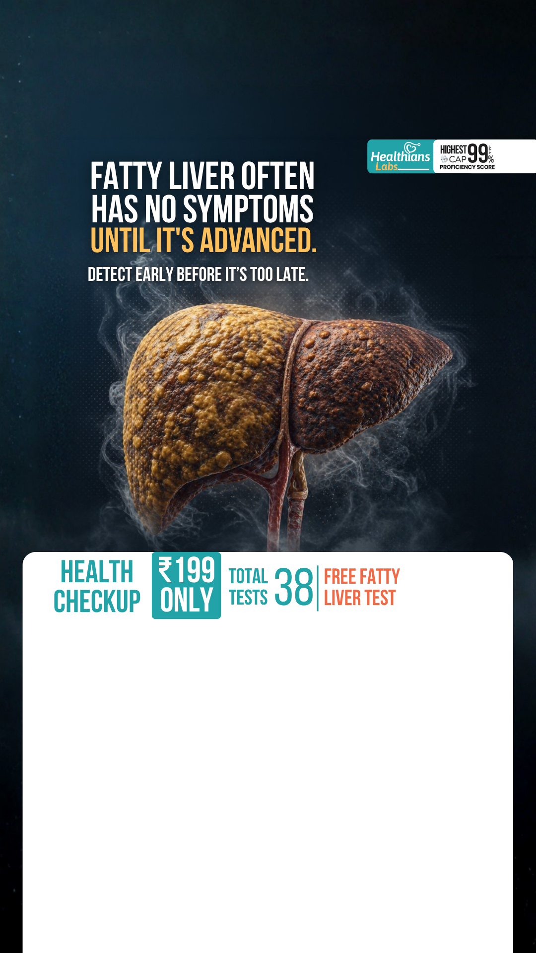 Healthians Facebook ad
