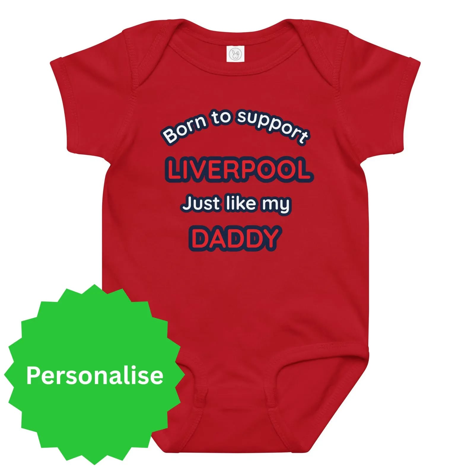 Lynch’s Irish Shop Facebook ad: Personalised Liverpool Baby Bodysuit | the Reds Irish…