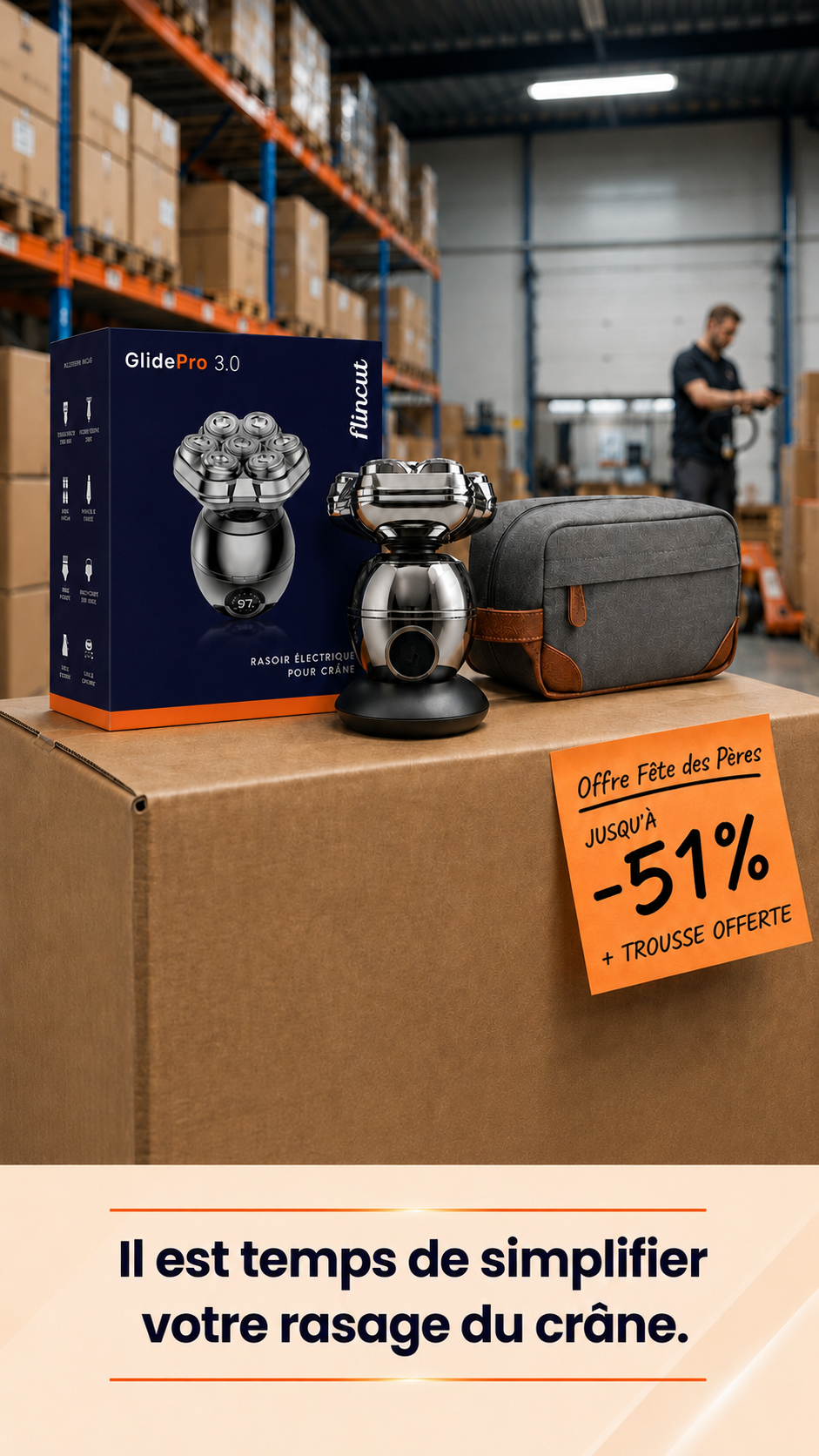 Flincut Facebook ad: Jusqu'à -51 % + Trousse offerte!