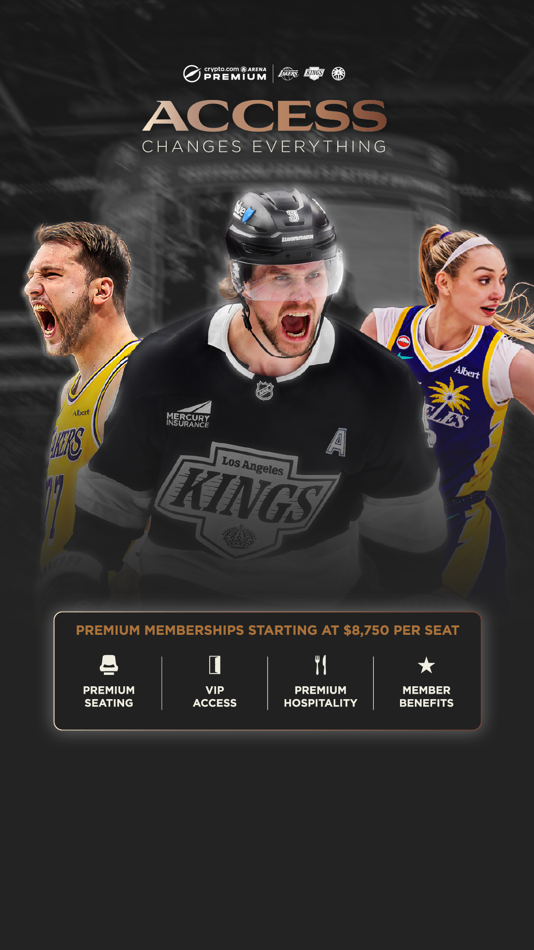 Crypto.com Arena Facebook ad: Secure Your Membership