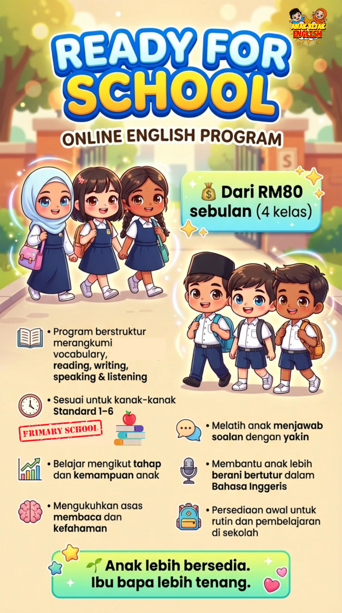 Anak Bijak English Facebook ad