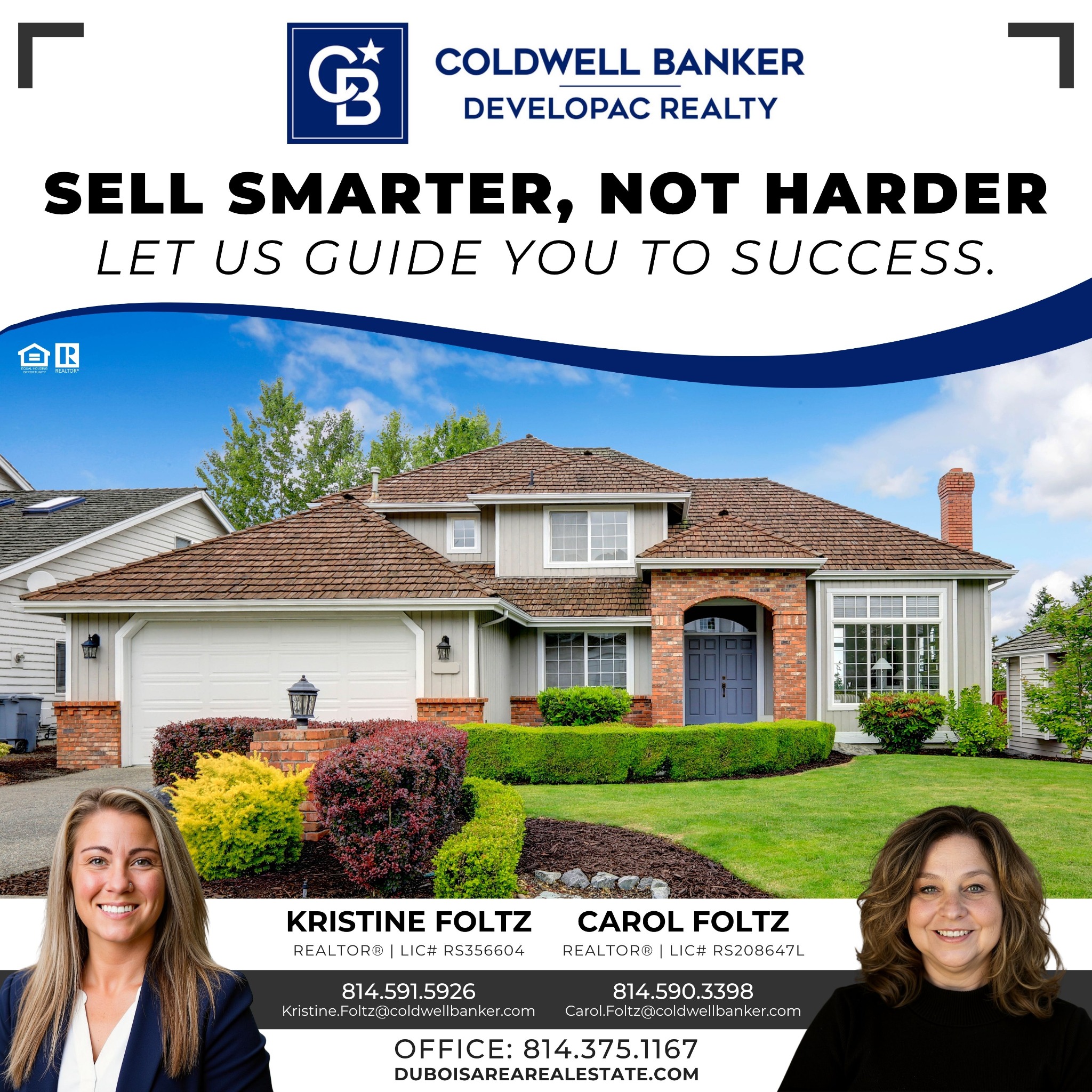Carol Foltz, Realtor with Coldwell Banker Developac Realty Facebook ad