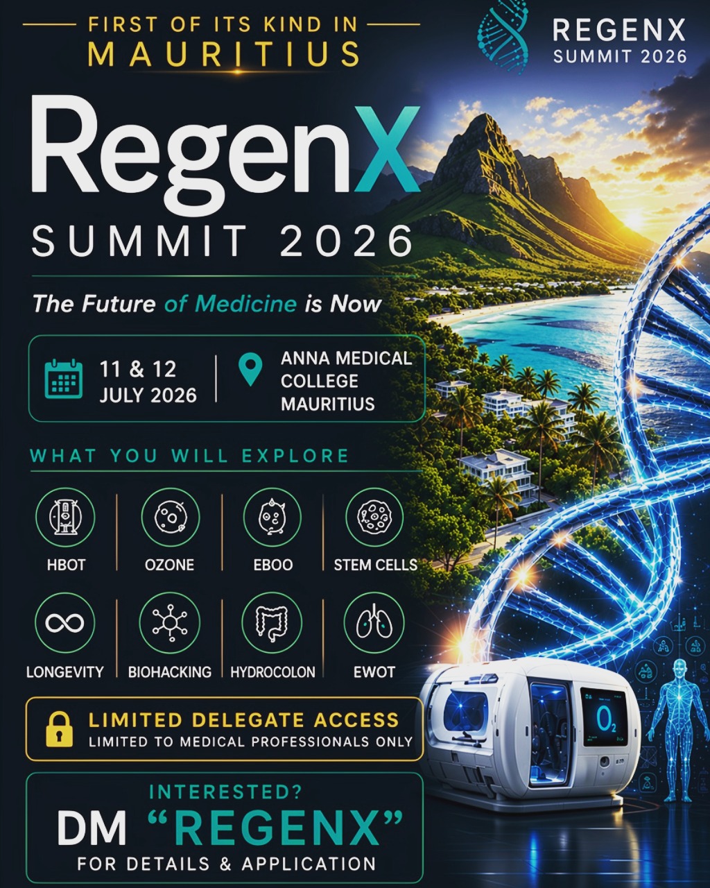 RegenX Summit 2026 Facebook ad: The Future of Medicine Starts HERE.