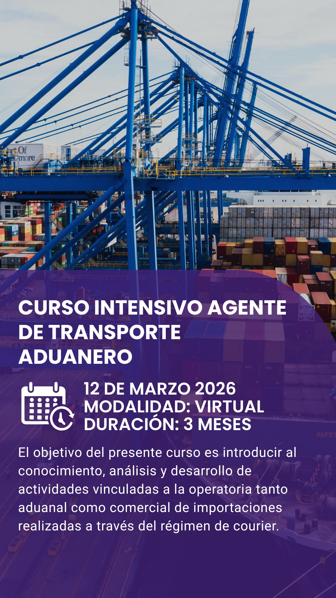 Instituto de Capacitación Aduanera Facebook ad from Jan 30, 2026