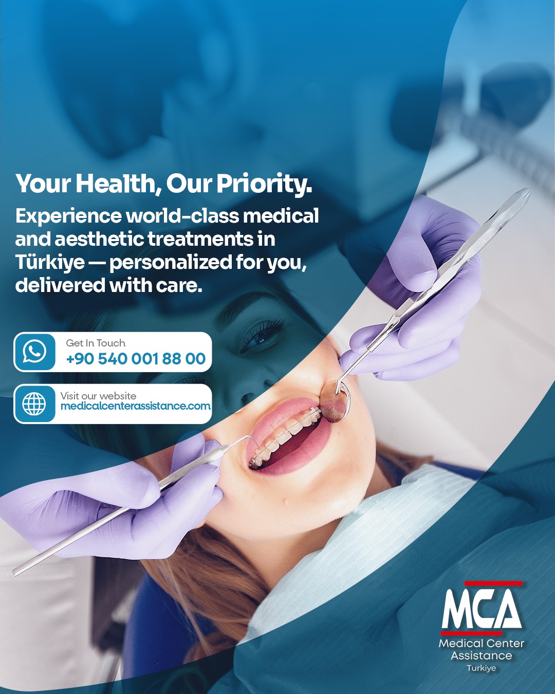 Medical Center Assistance Facebook ad: Your smile deserves the best care!