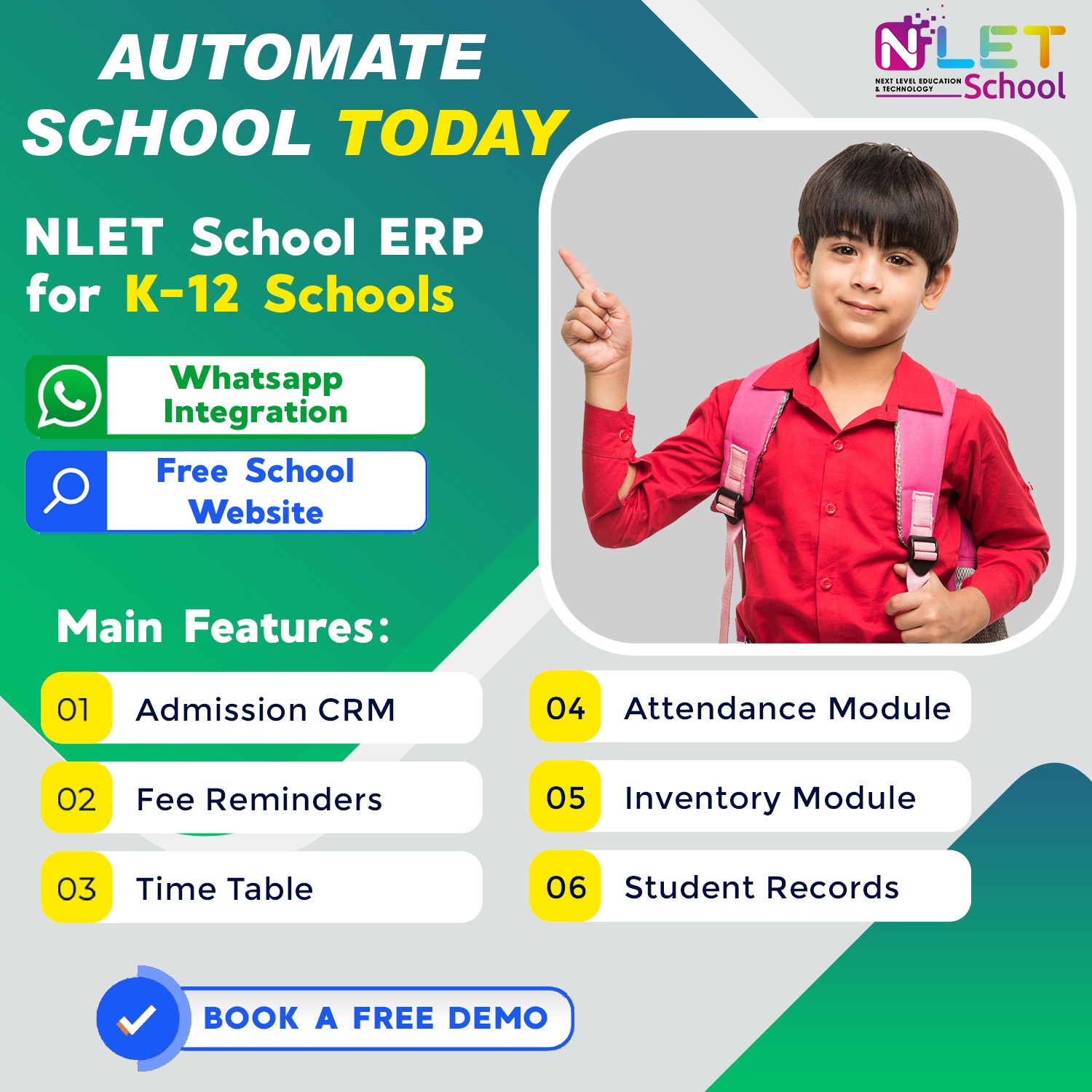 NLET School Facebook ad from Jan 5, 2026