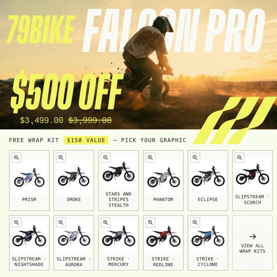 Amped Bikes Facebook ad: Free ship & wrap kit with pro bike