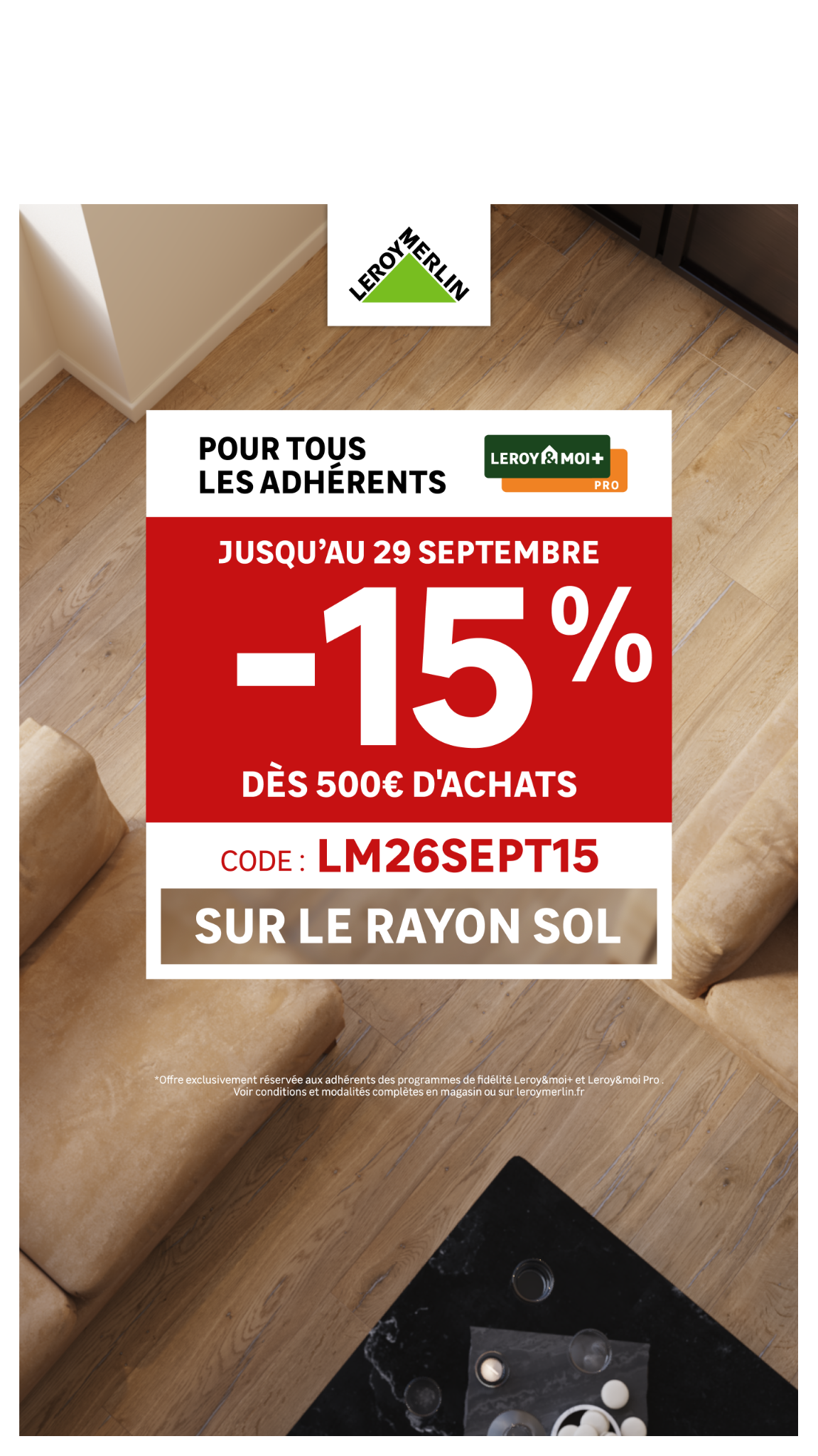 LEROY MERLIN Facebook ad: Bons plans sol!