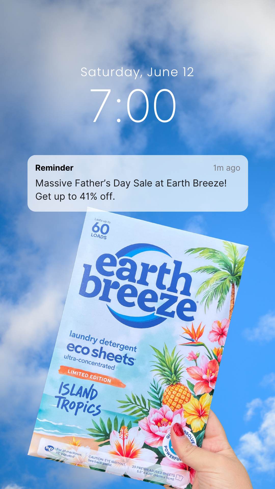 Earth Breeze Facebook ad