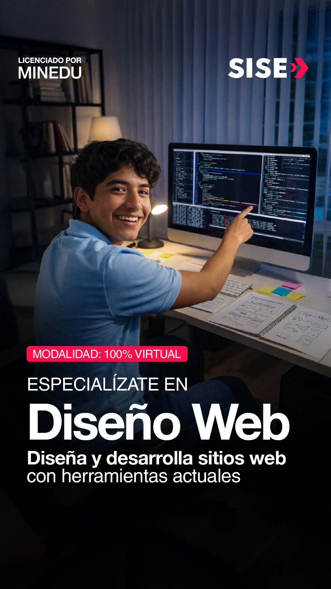 SISE - Cursos y Especializaciones Facebook ad from Feb 27, 2026