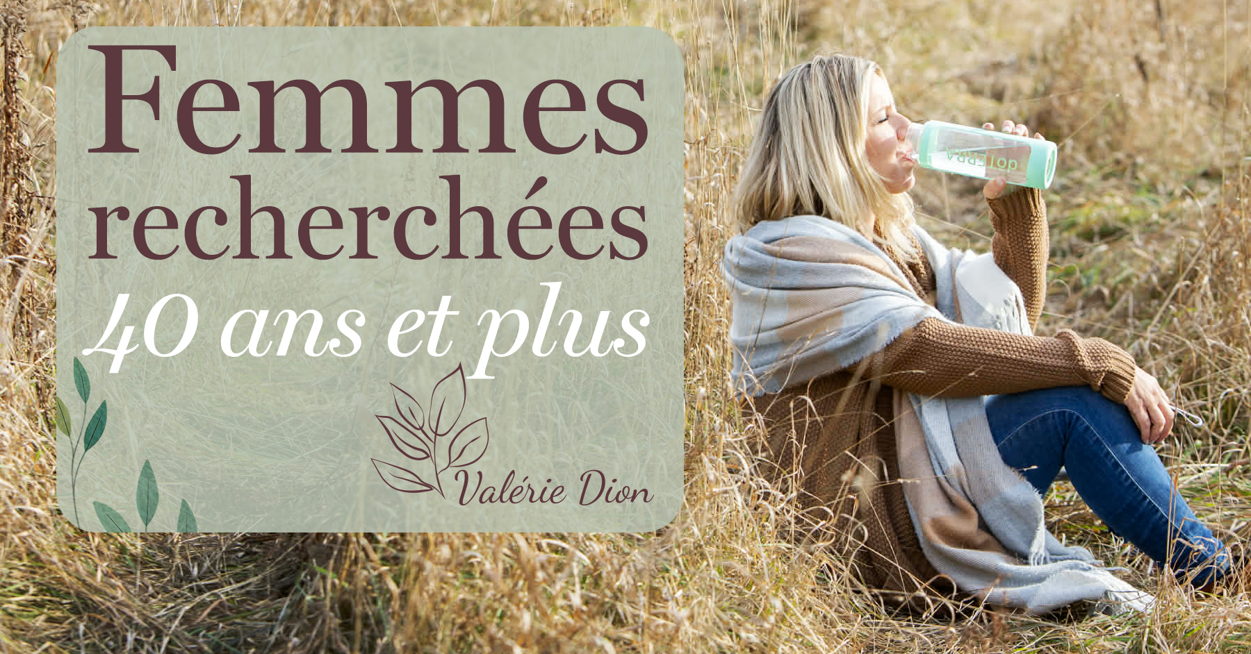 Valérie Dion Facebook ad: Tu mérites de te sentir bien