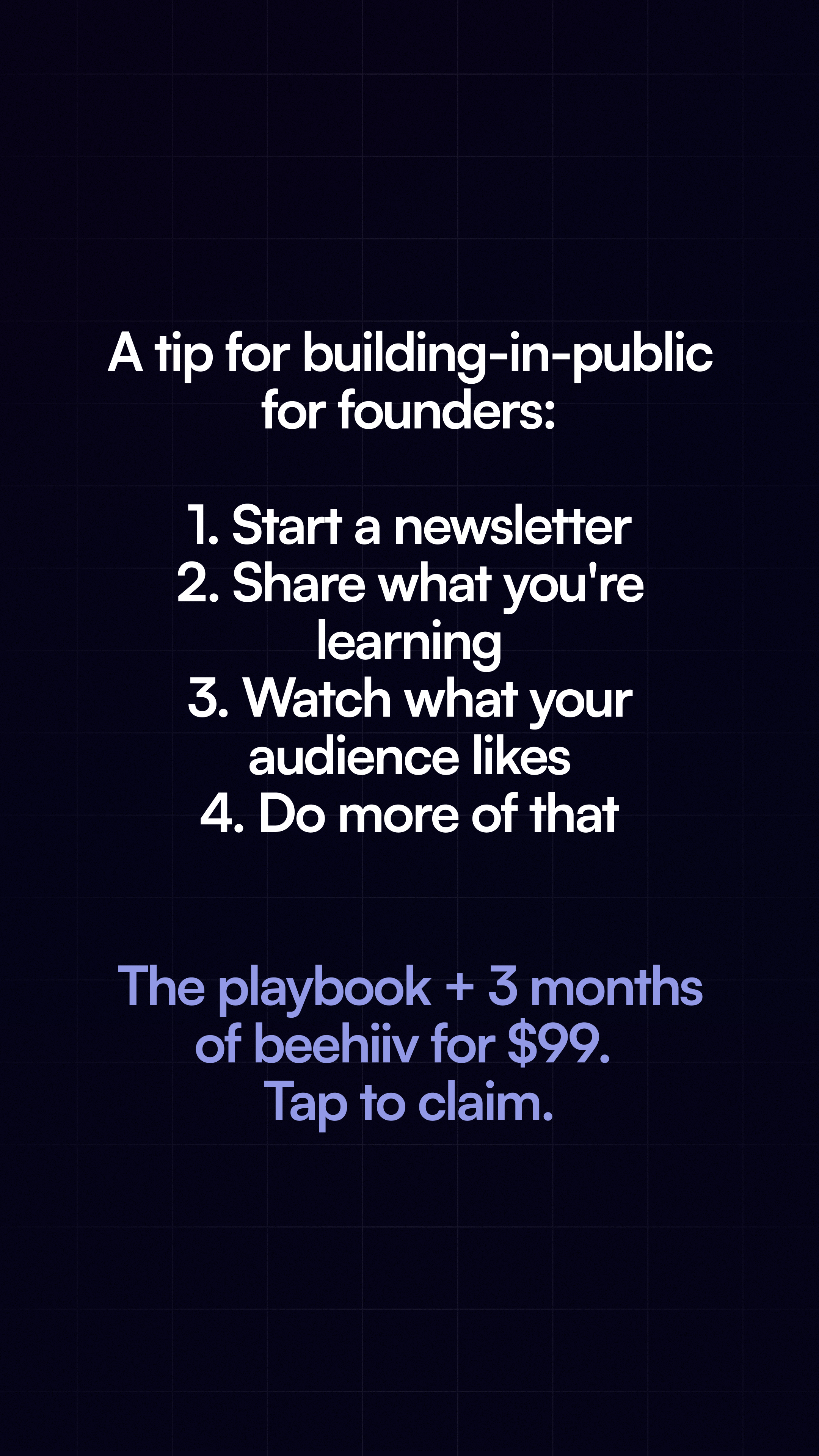 Tyler Denk Facebook ad: Get the Founder Bundle