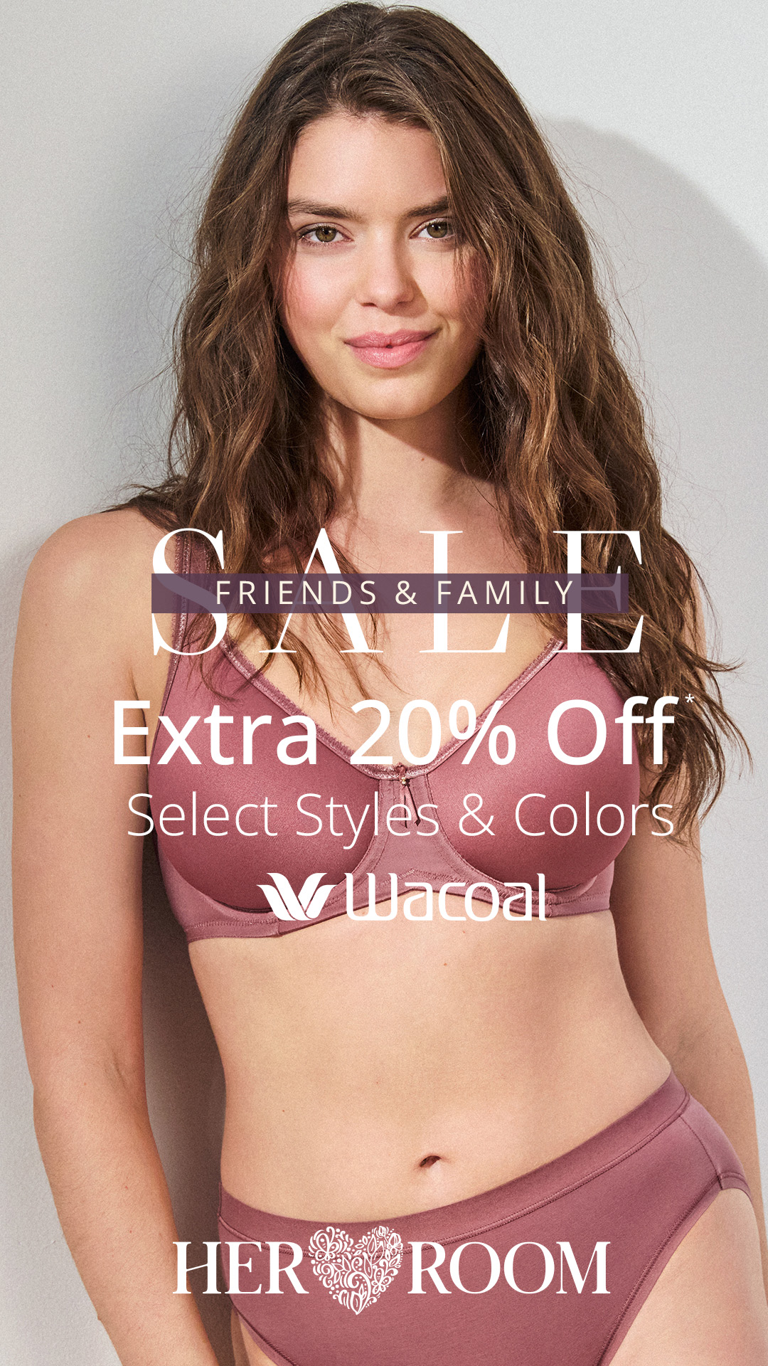 HerRoom Facebook ad: EXTRA 20% OFF Sale Styles