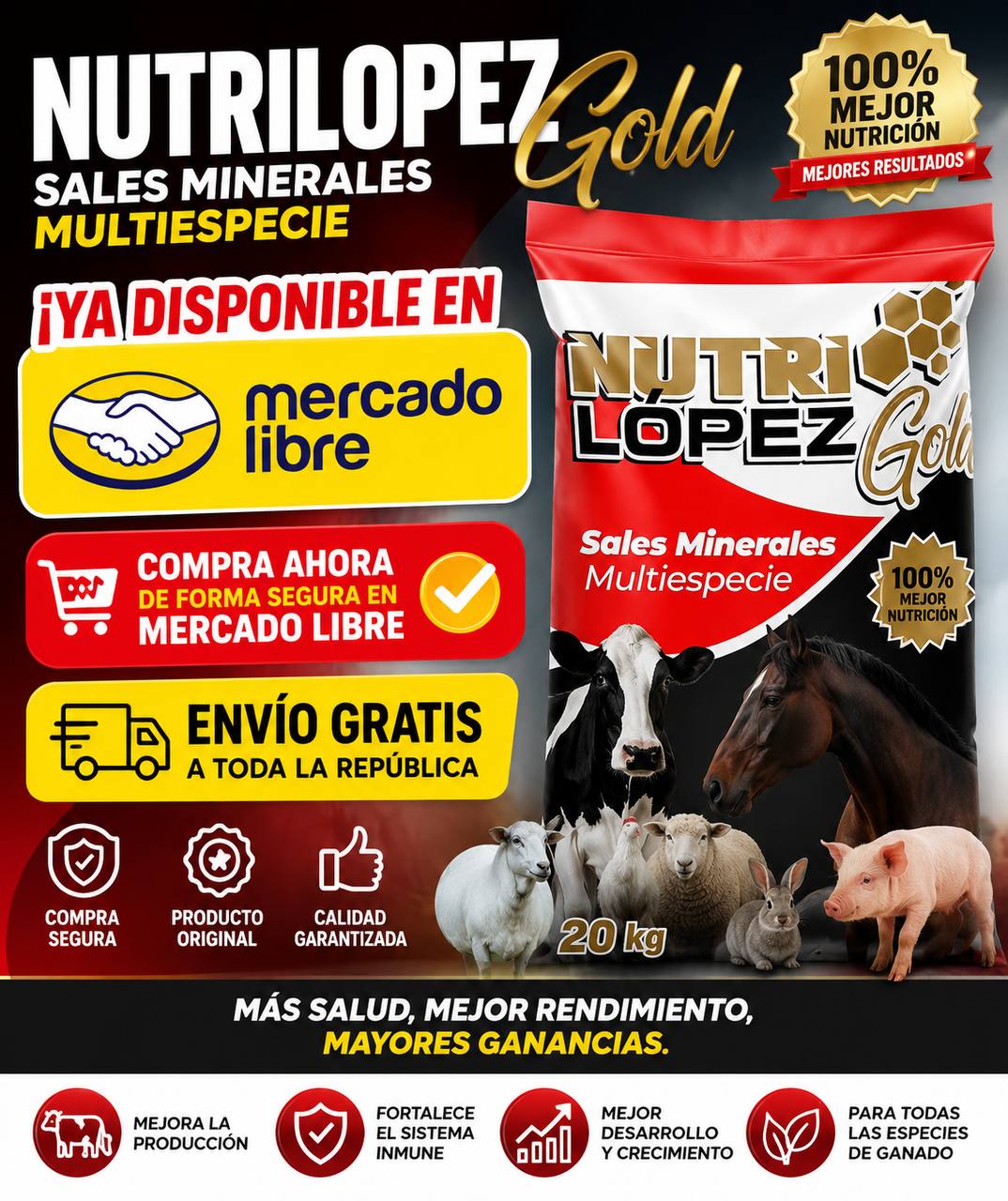 Sal Mineral Nutrilopez Gold Facebook ad: Chatea con nosotros