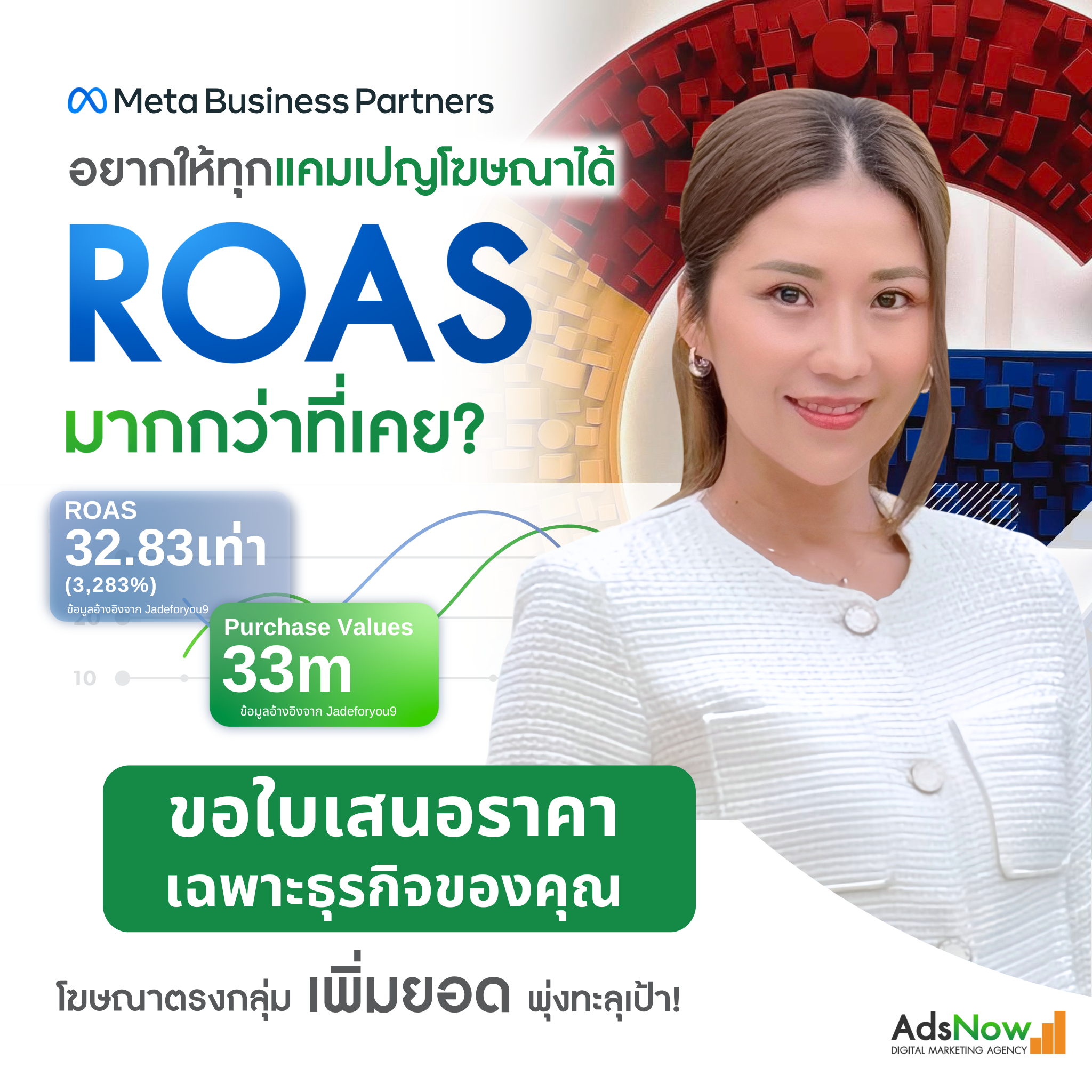 AdsNow - Digital Marketing Agency Facebook ad: วิเคราะห์ วางกลยุทธ์ ปรึกษาฟรี