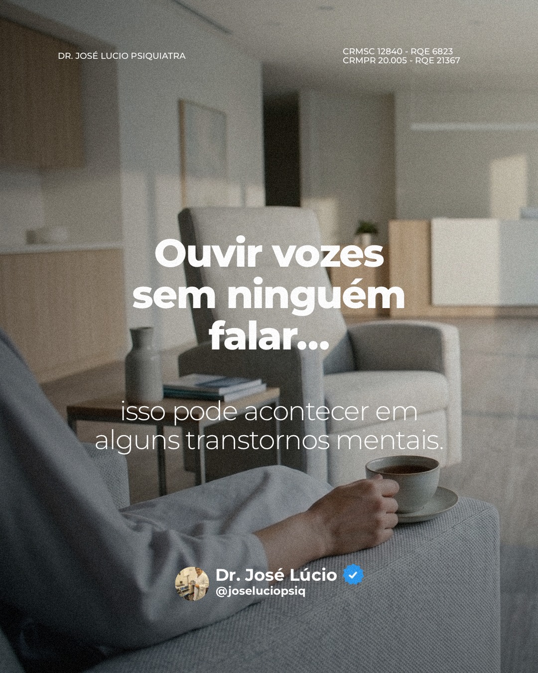 José Lúcio Silveria Facebook ad: Ouvir vozes sem que haja alguém falando é…