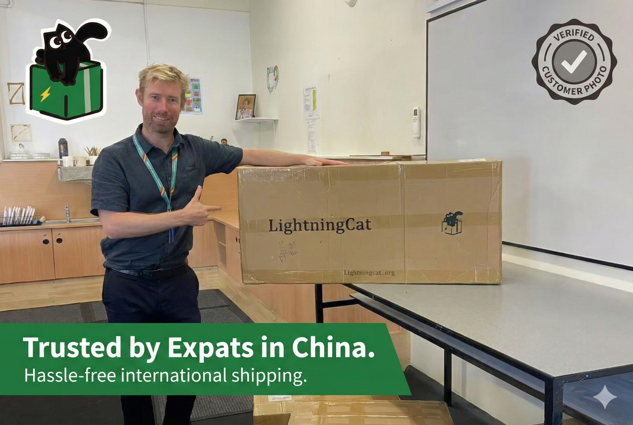 LightningCat Facebook ad: Moving from China?