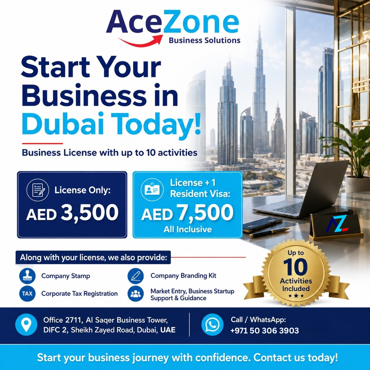 Ace Business Zone Facebook ad