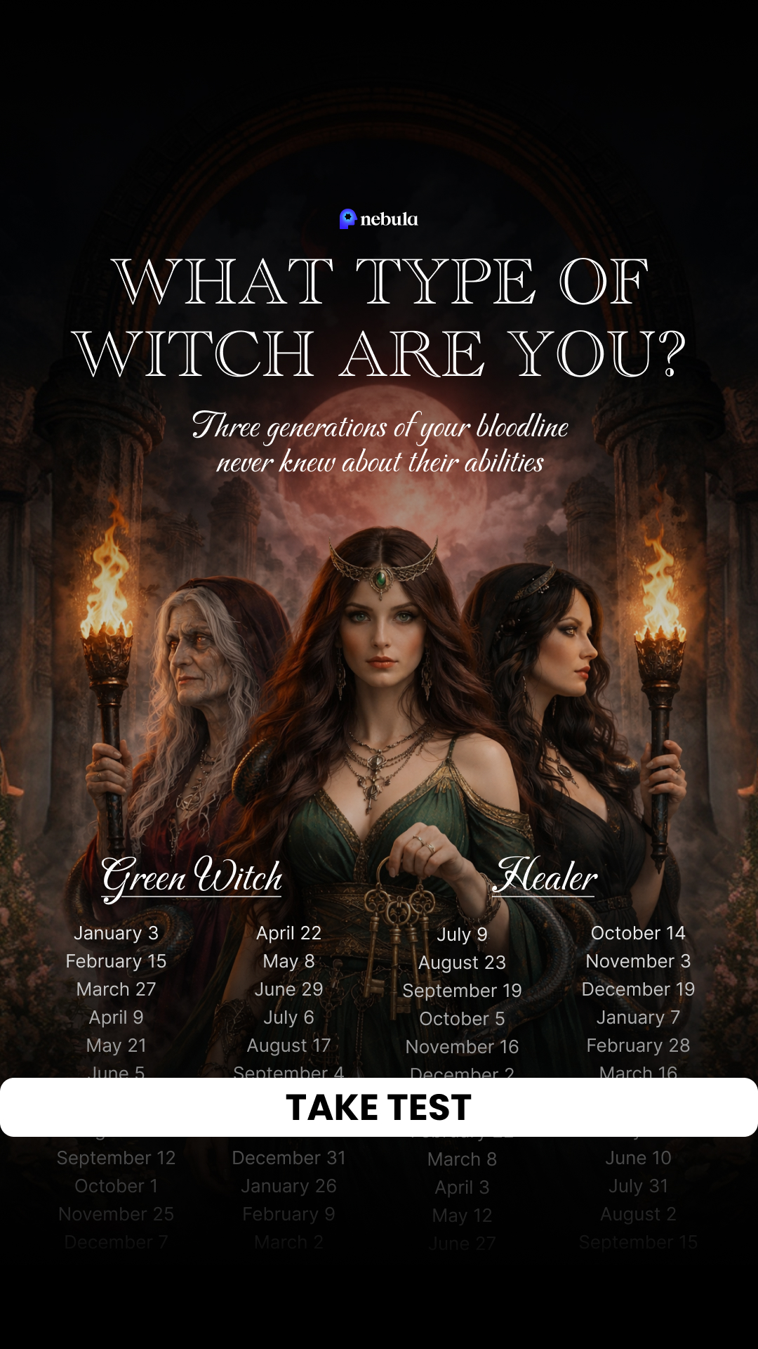 Nebula: Witch Power Reading Facebook ad