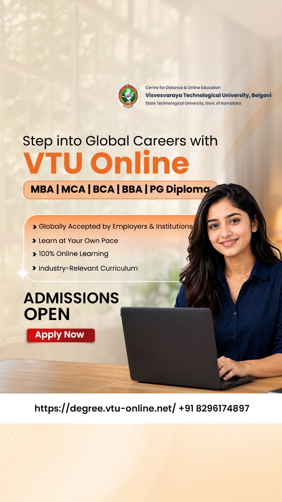 VTU Online : Center for Online Education Facebook ad