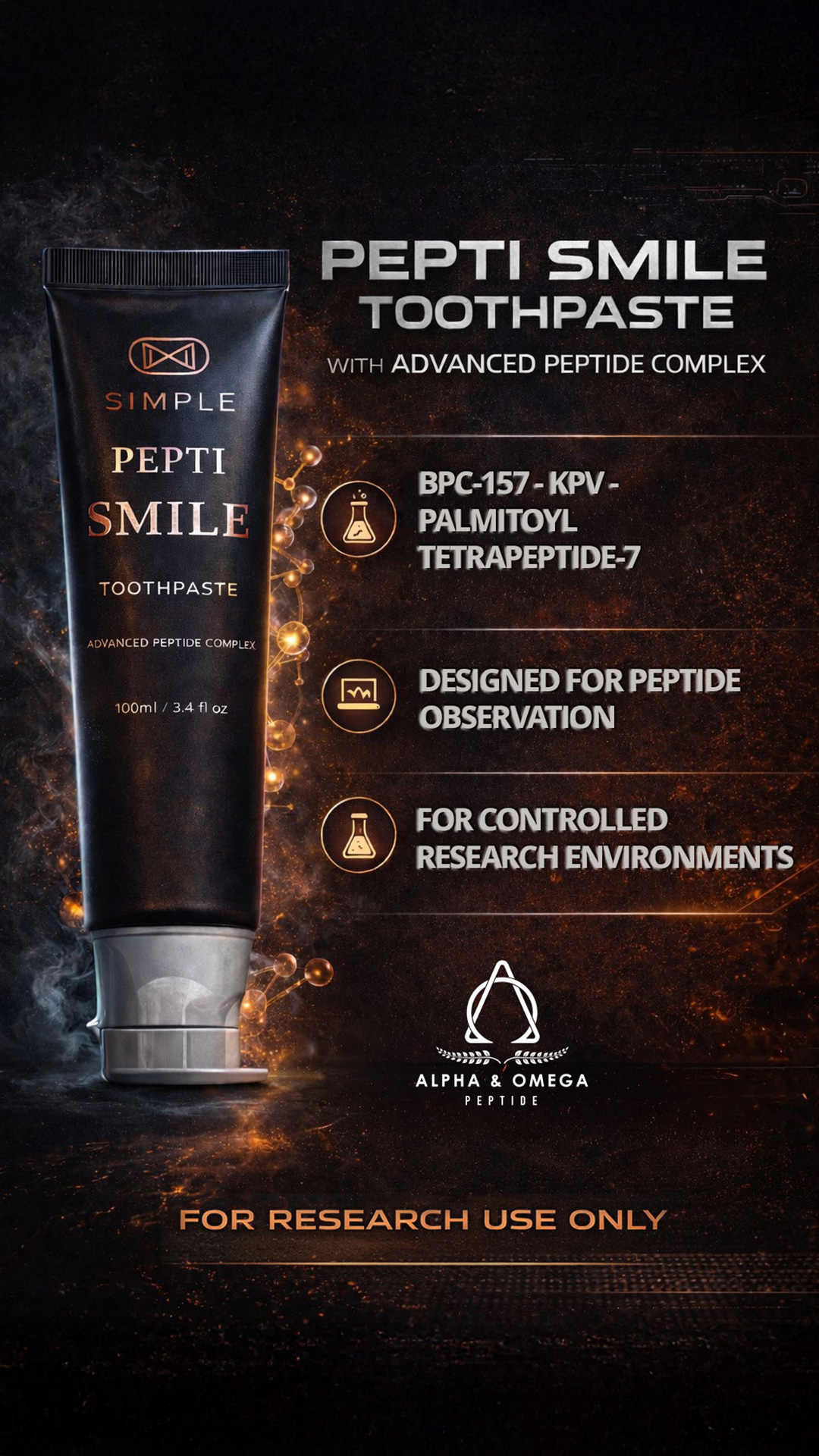 Alpha Omega Peptide Facebook ad