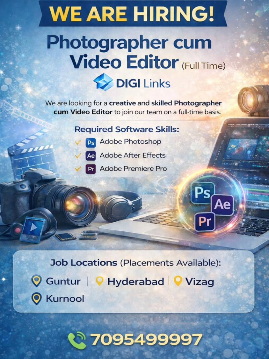 maaliveevents Facebook ad: WE’RE HIRING | VIDEO EDITORS & VIDEOGRAPHERS