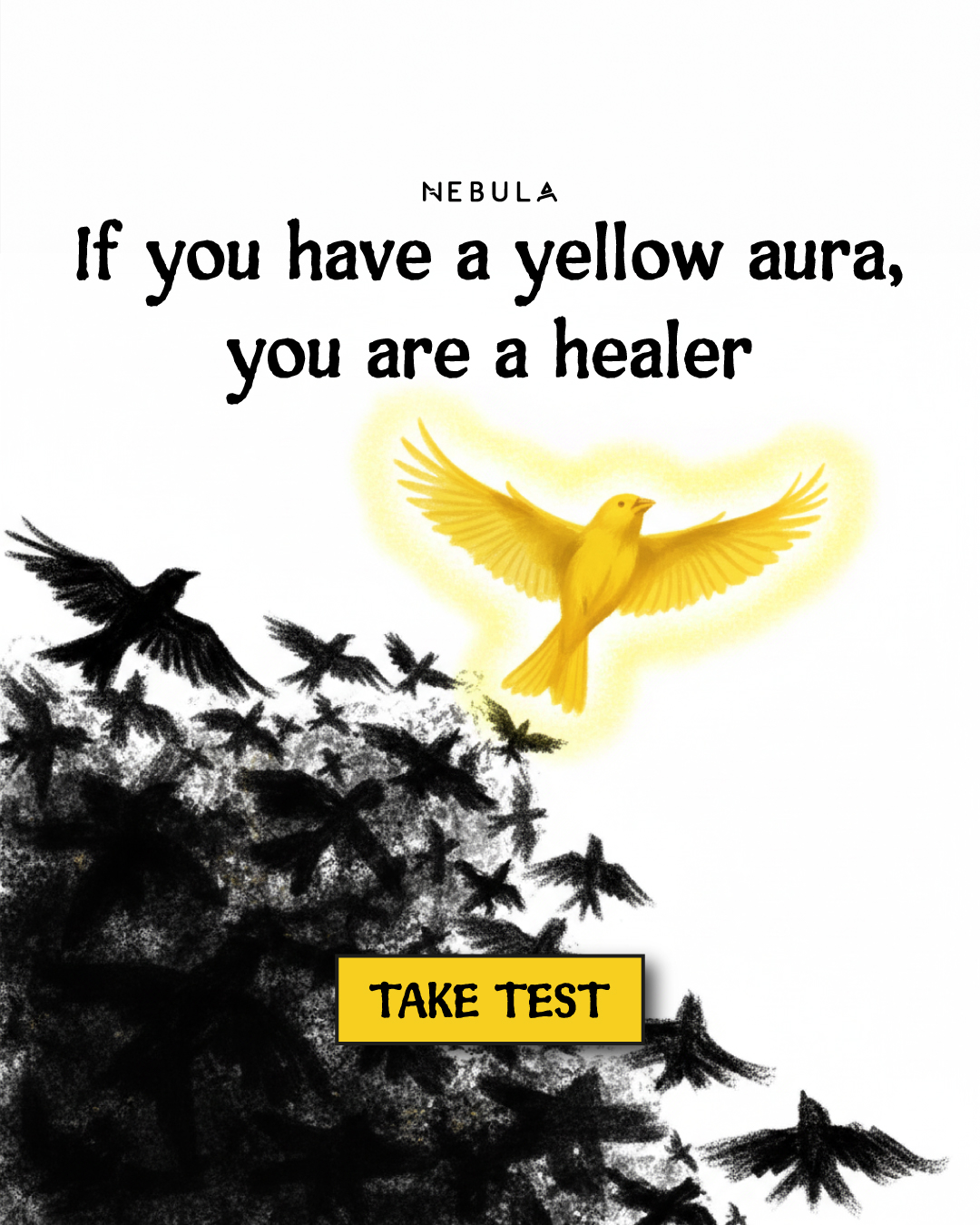 Nebula: Spirit Animal Reading Facebook ad: Take test ->