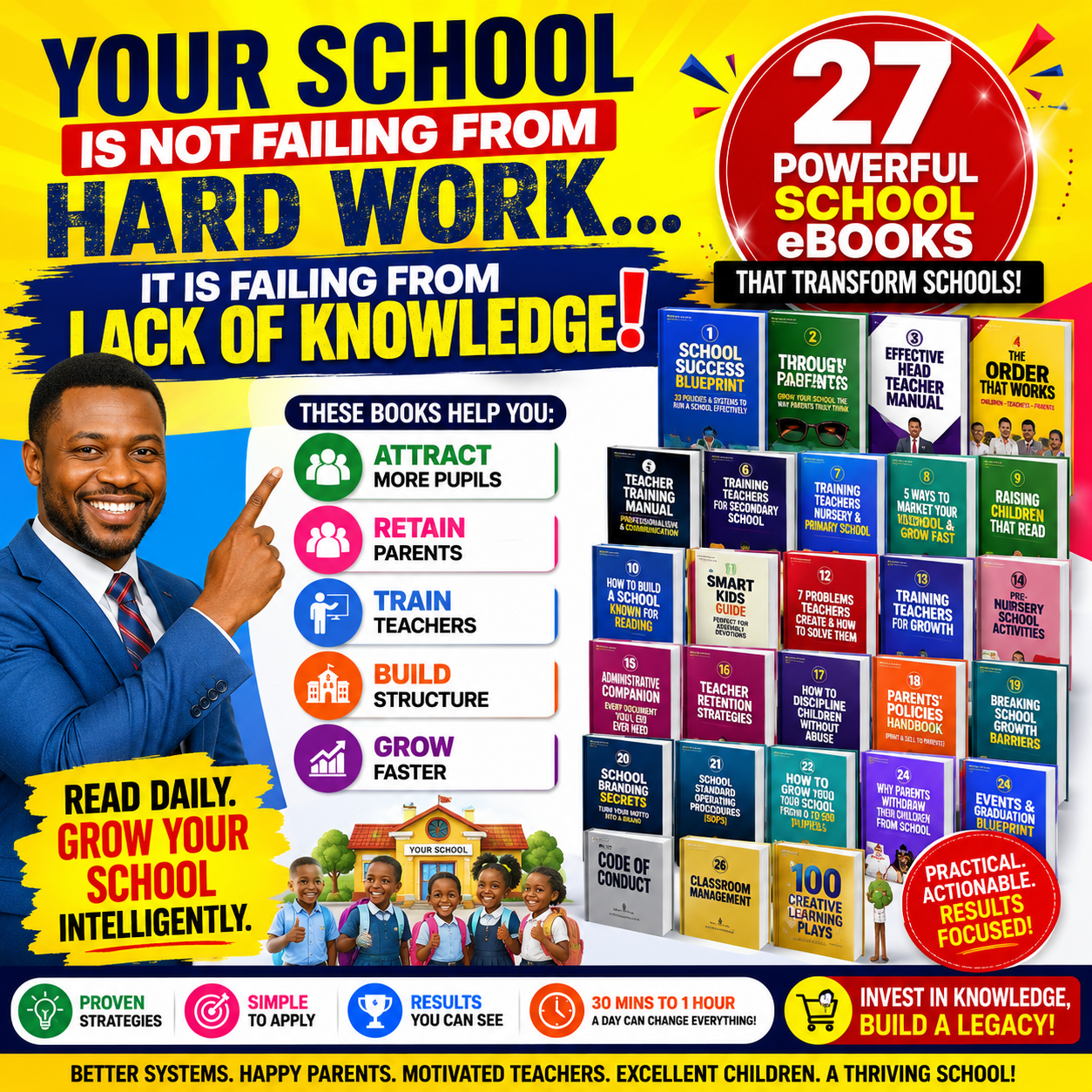 Edu.Joevits Facebook ad: Read A Book, Rest And Grow.