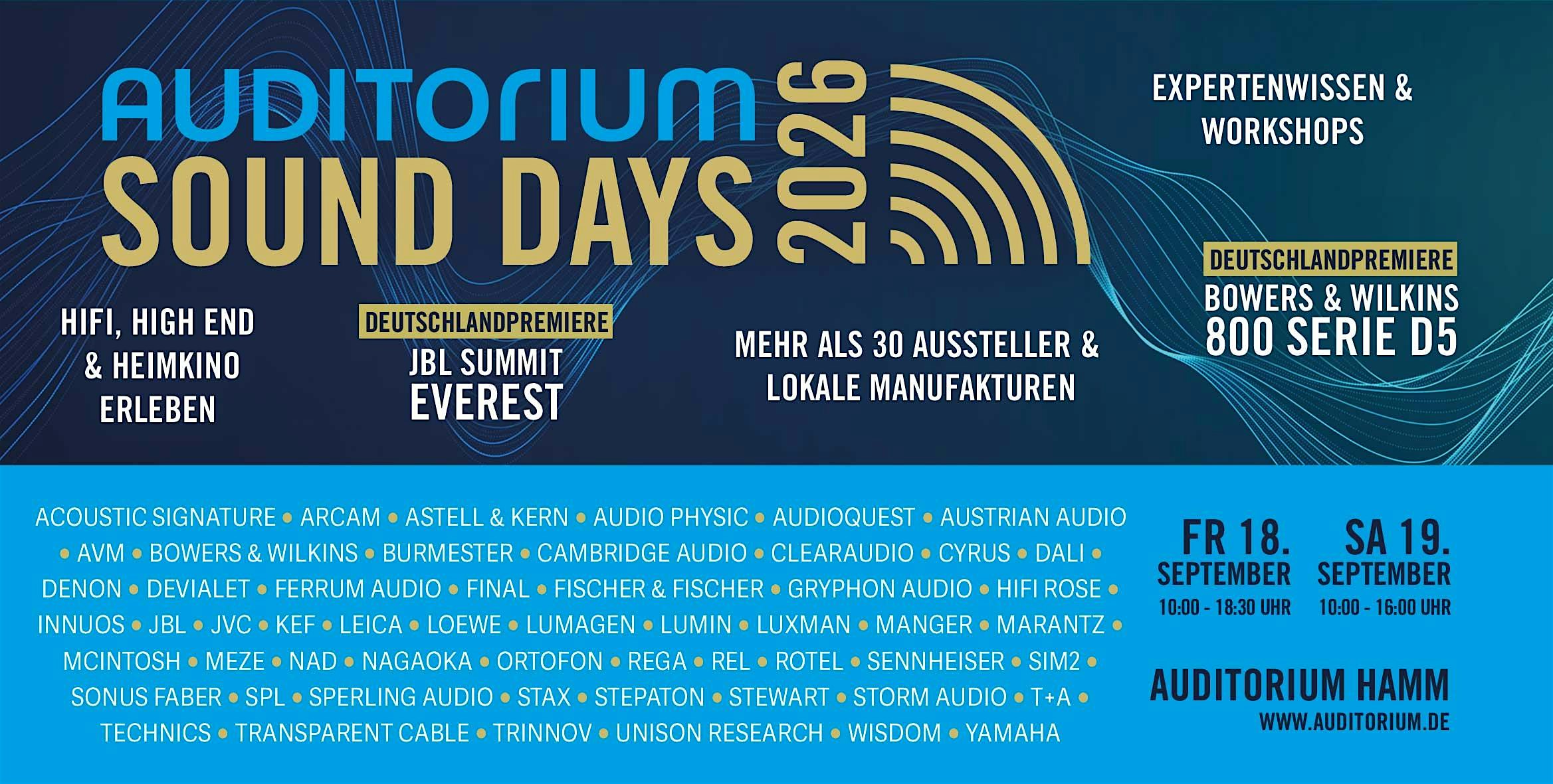 Auditorium GmbH Facebook ad: Auditorium Sound Days