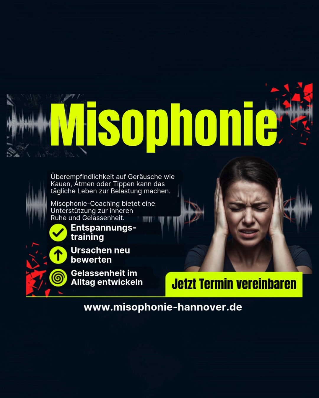 Medizinische Hypnose - Bianca Gutzeit Facebook ad: Misophonie belastet die ganze Familie!
