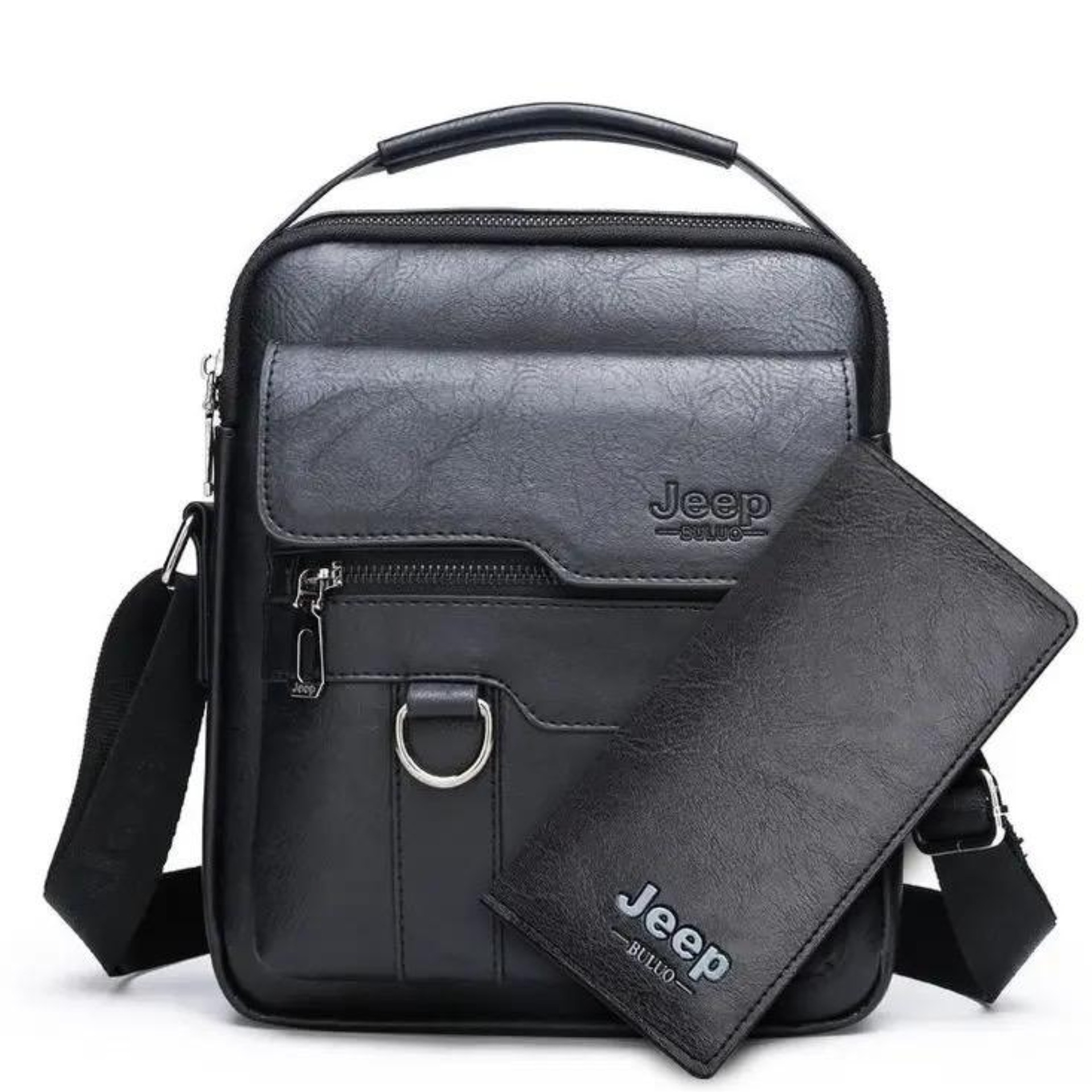 Bezihubb Facebook ad: JEEP BULUO MEN'S CROSSBODY SHOULDER BAG AND LEATHER…