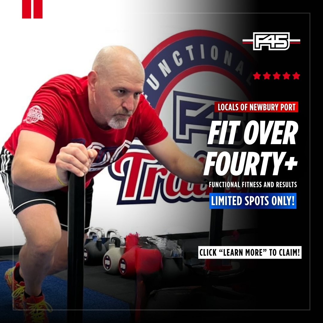 F45 Training Salisbury MA Facebook ad: Fit Over 40+ Special