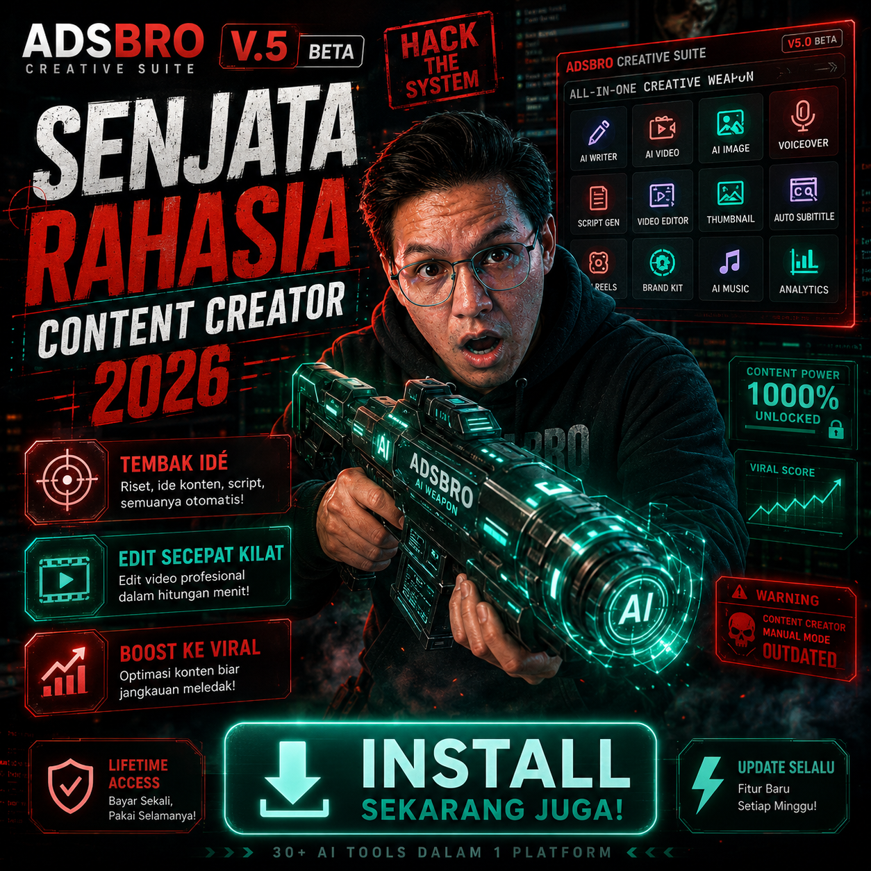 AdsBro Creative Facebook ad: LISENSI LIFETIME