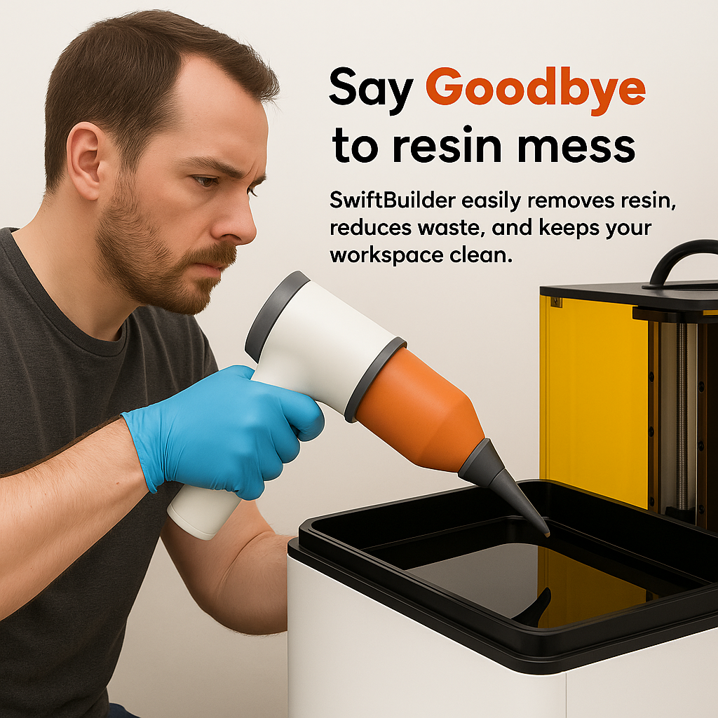UFM Design Store Facebook ad: SwiftBuilder: Resin Vacuum for 3D Printing